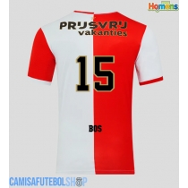 Camisa de time de futebol Feyenoord Jordan Bos #15 Replicas 1º Equipamento 2025-26 Manga Curta